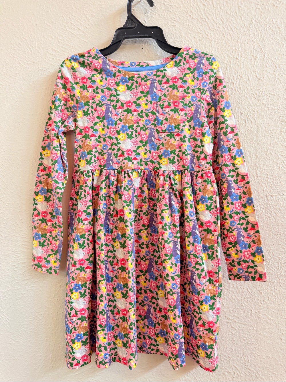 Mini Boden jersey dress with bunnies motif